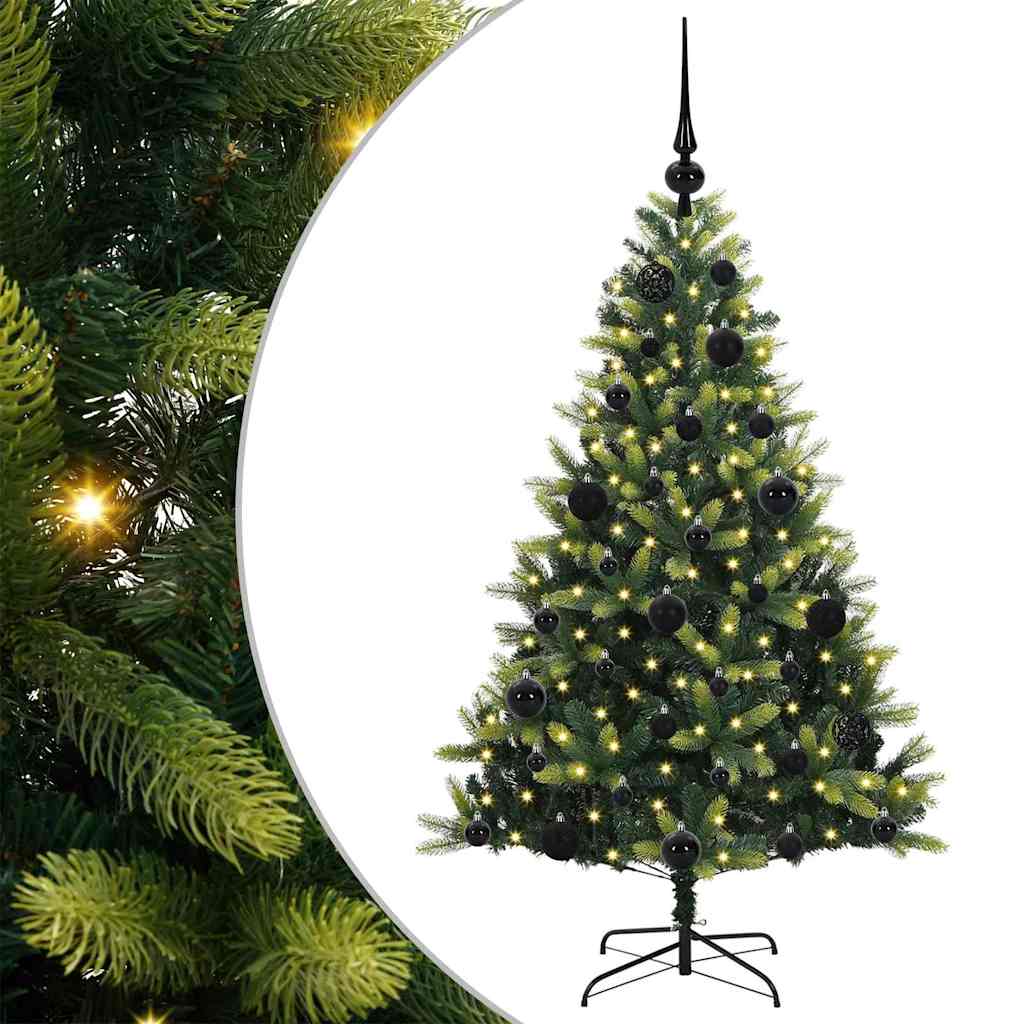 Umjetno rasklopivo božićno drvce 150 LED-a Zelena 120 cm