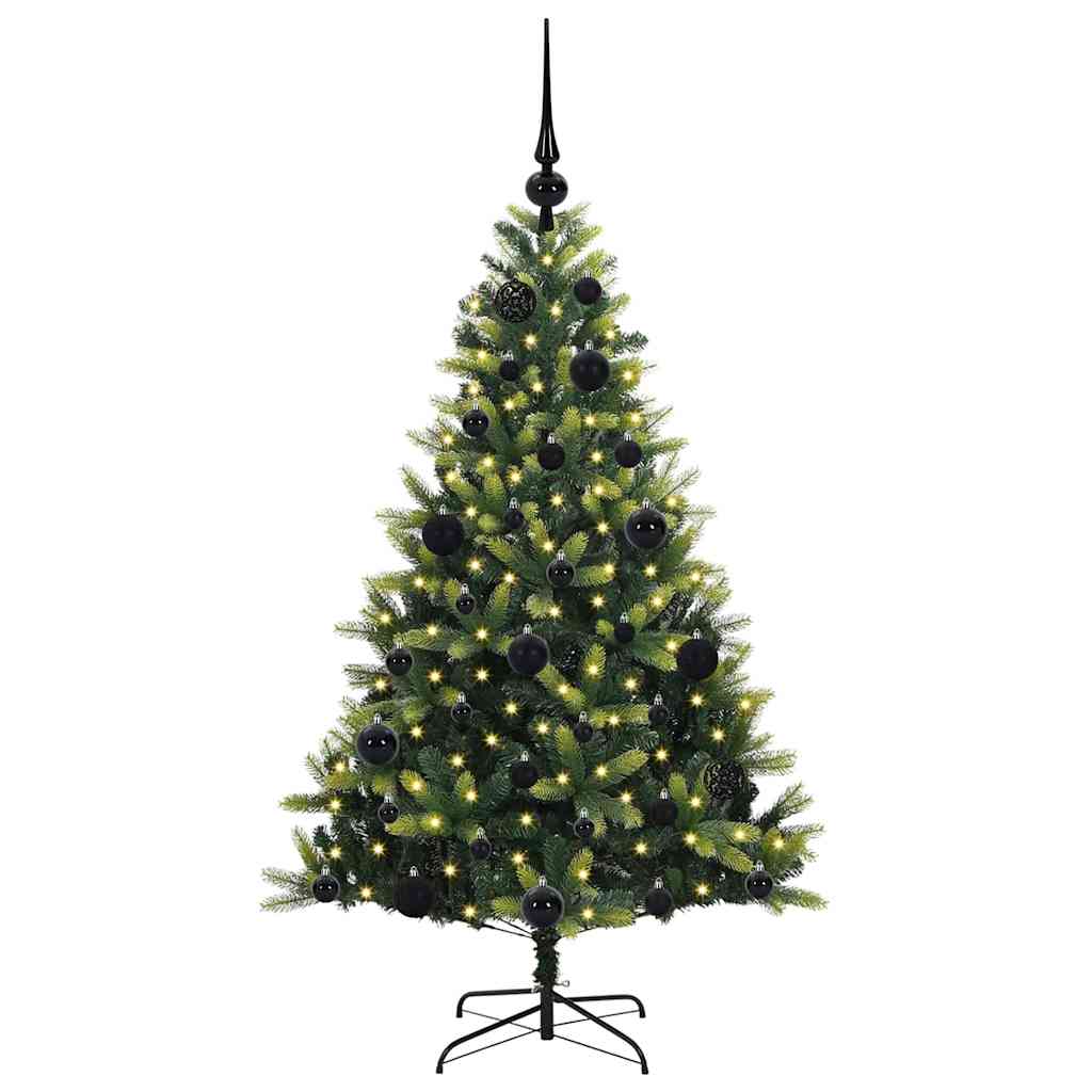 Umjetno rasklopivo božićno drvce 150 LED-a Zelena 120 cm