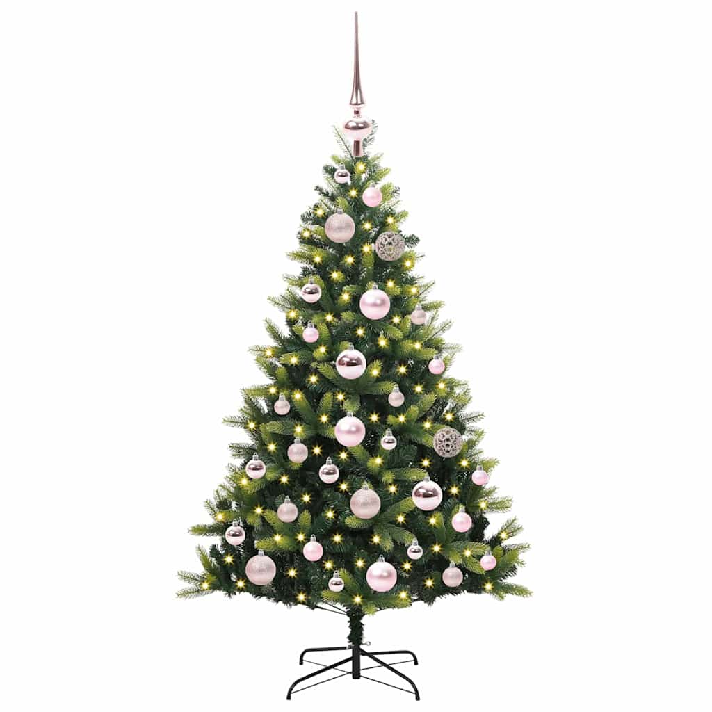 Umjetno rasklopivo božićno drvce 150 LED-a Zelena 120 cm