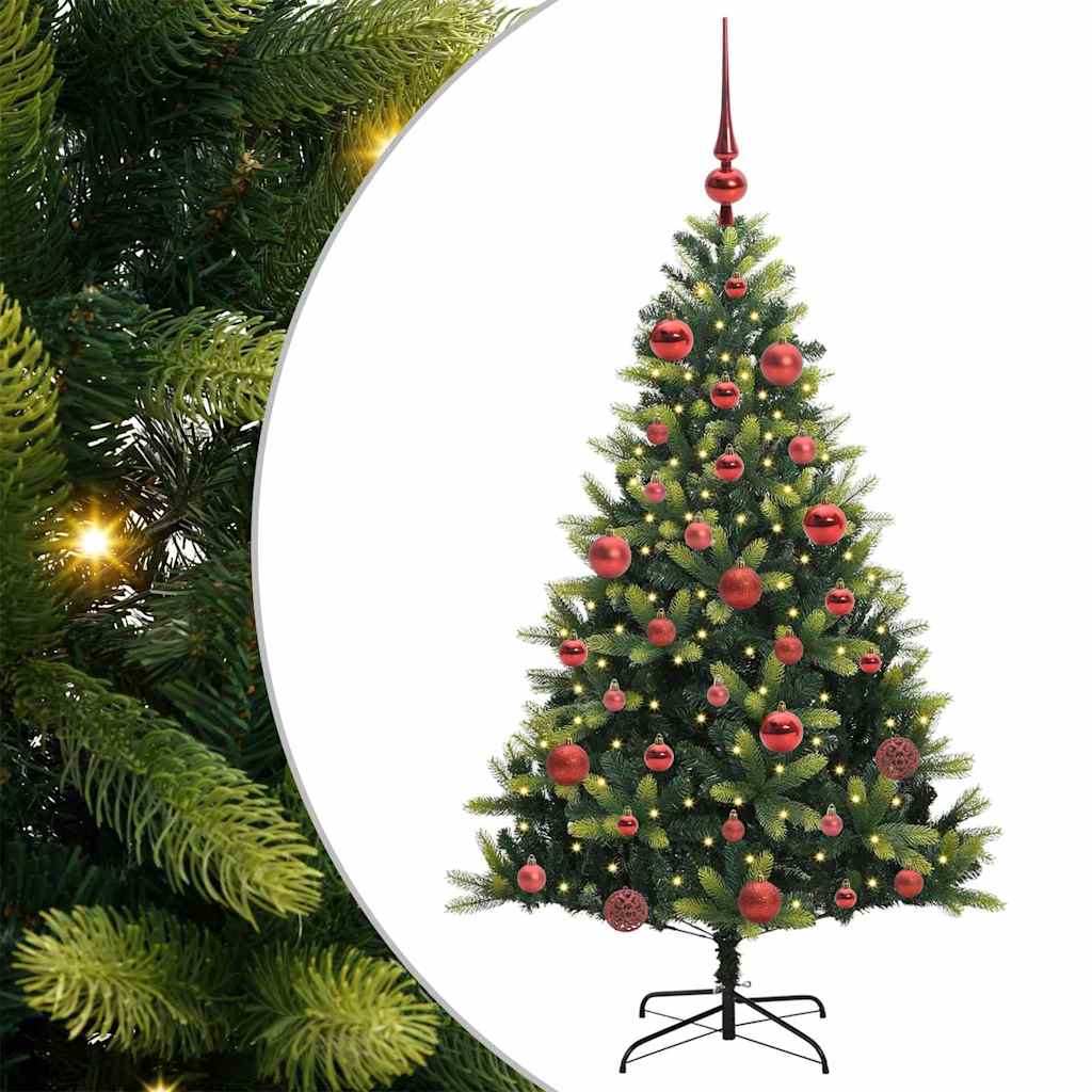 Umjetno rasklopivo božićno drvce 150 LED-a Zelena 150 cm