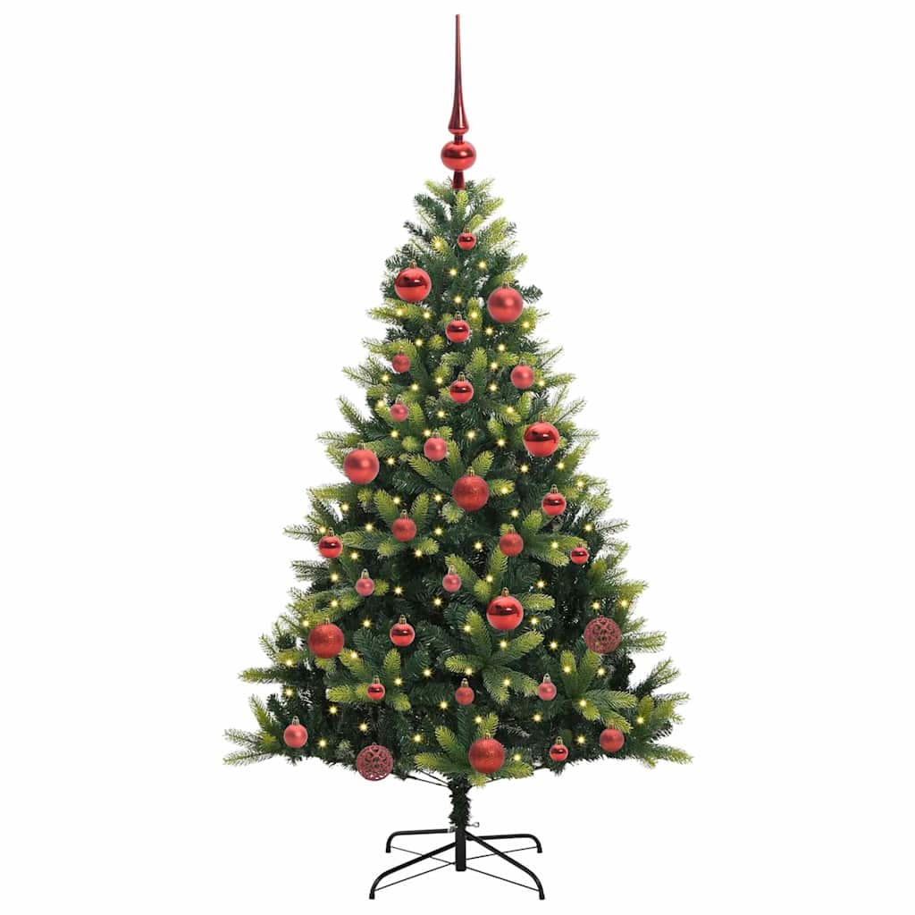 Umjetno rasklopivo božićno drvce 150 LED-a Zelena 150 cm