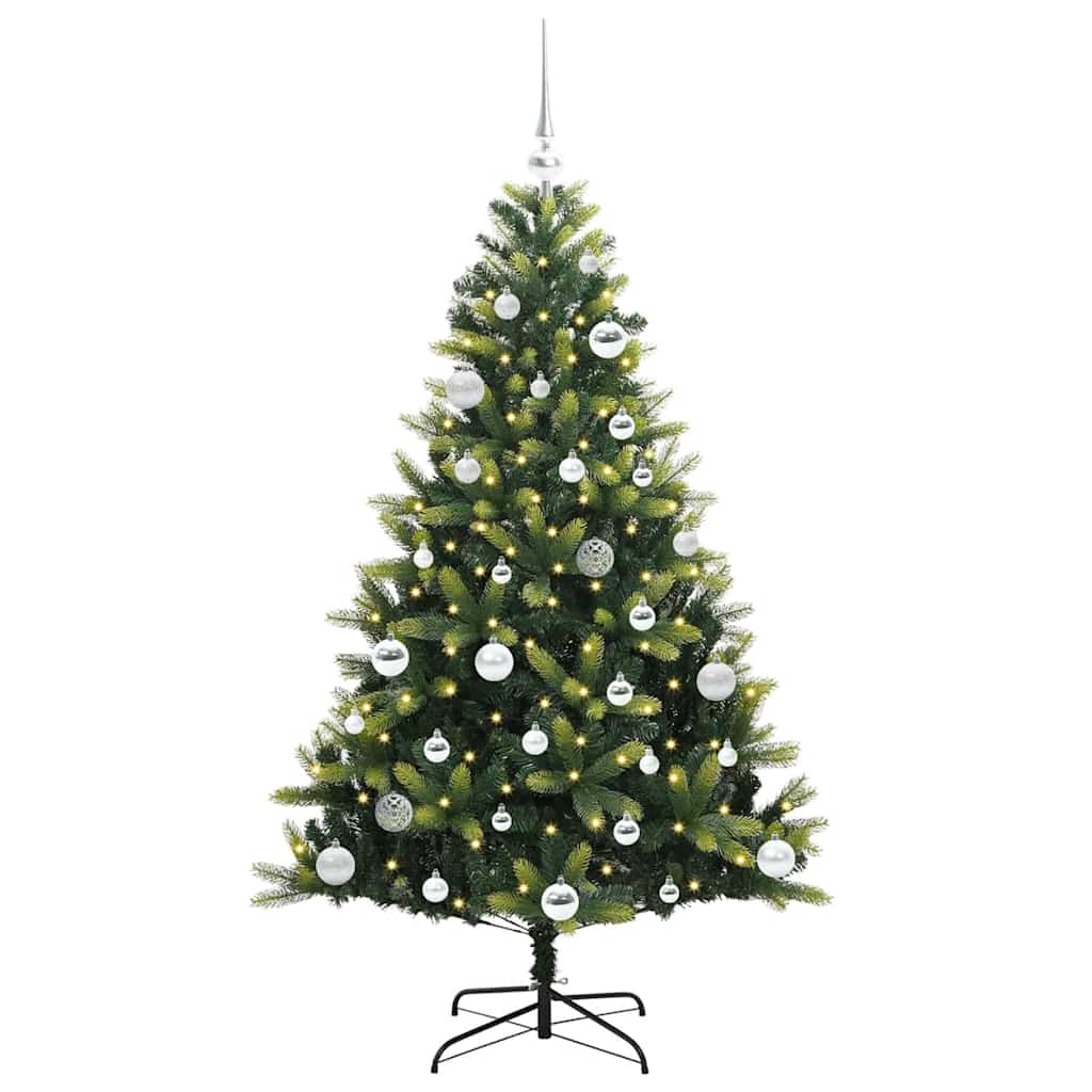 Umjetno rasklopivo božićno drvce 150 LED-a Zelena 150 cm