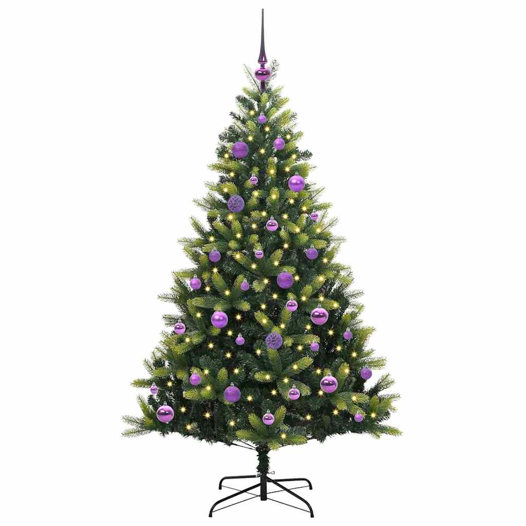 Umjetno rasklopivo božićno drvce 150 LED-a Zelena 150 cm