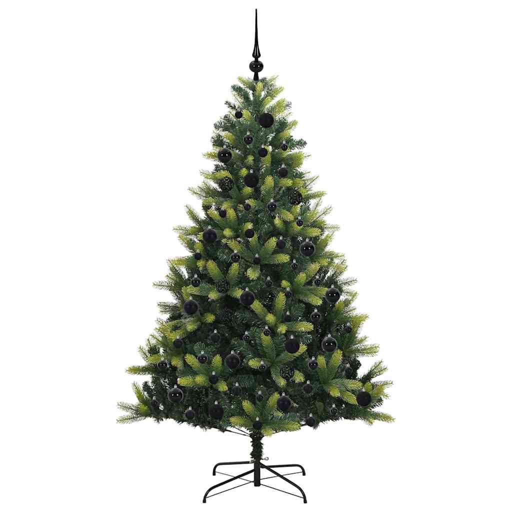 Umjetno savitljivo božićno drvce s 300 LED dioda Zelena 180 cm