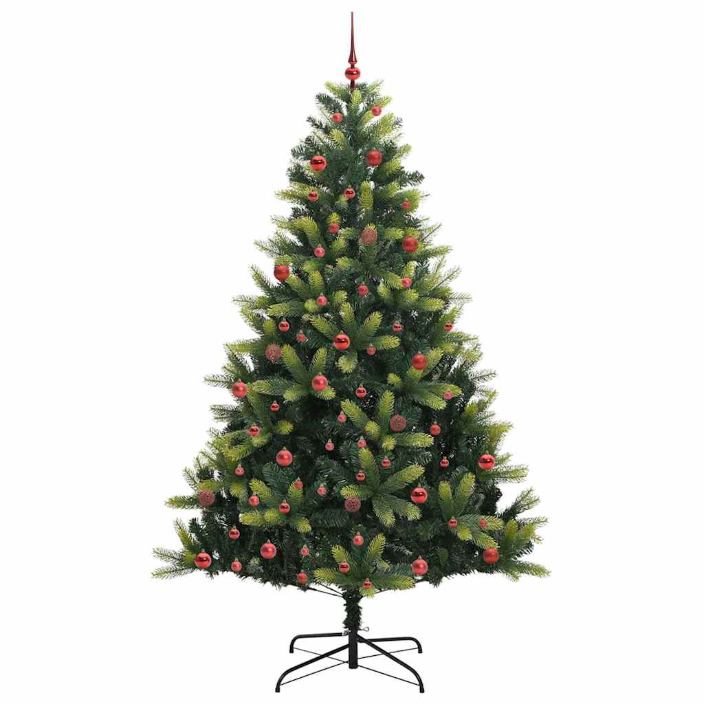 Umjetno savitljivo božićno drvce s 300 LED dioda Zelena 210 cm