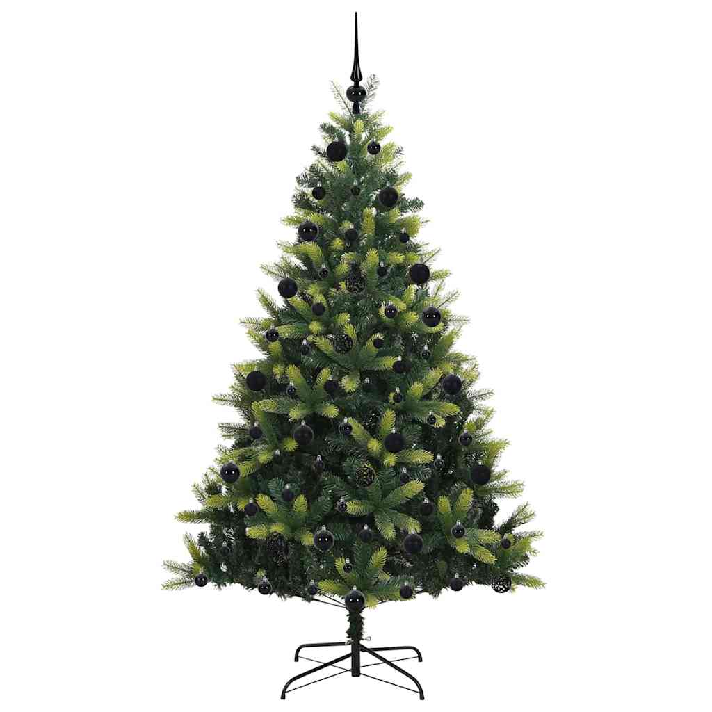 Umjetno savitljivo božićno drvce s 300 LED dioda Zelena 210 cm