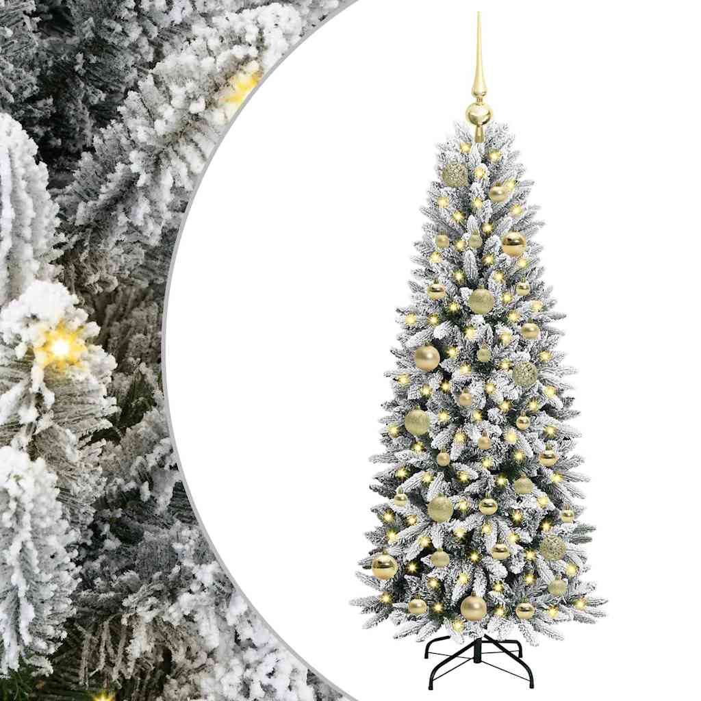 Umjetno božićno drvce Bijelo 120 cm PVC i Plastika i Čelik i PE