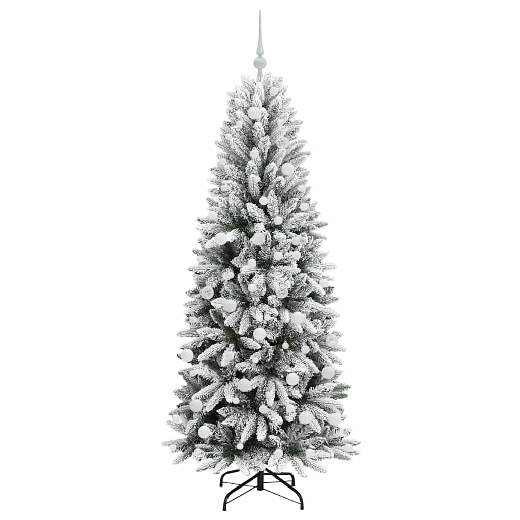 Umjetno božićno drvce Bijela 180 cm PVC, plastika, čelik i PE