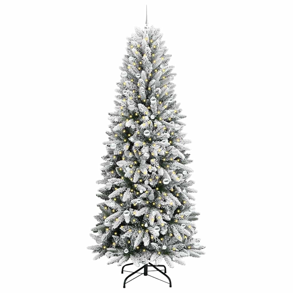 Umjetno božićno drvce Bijela 240 cm PVC, plastika, čelik i PE
