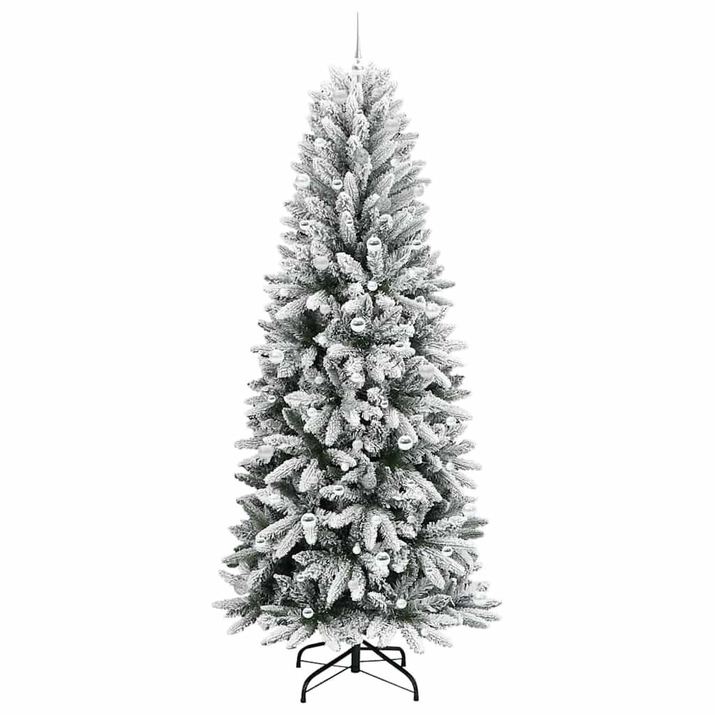 Umjetno božićno drvce Bijela 240 cm PVC, plastika, čelik i PE