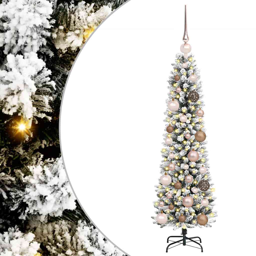 Umjetno božićno drvce Bijelo 120 cm PVC i Metal i Plastika