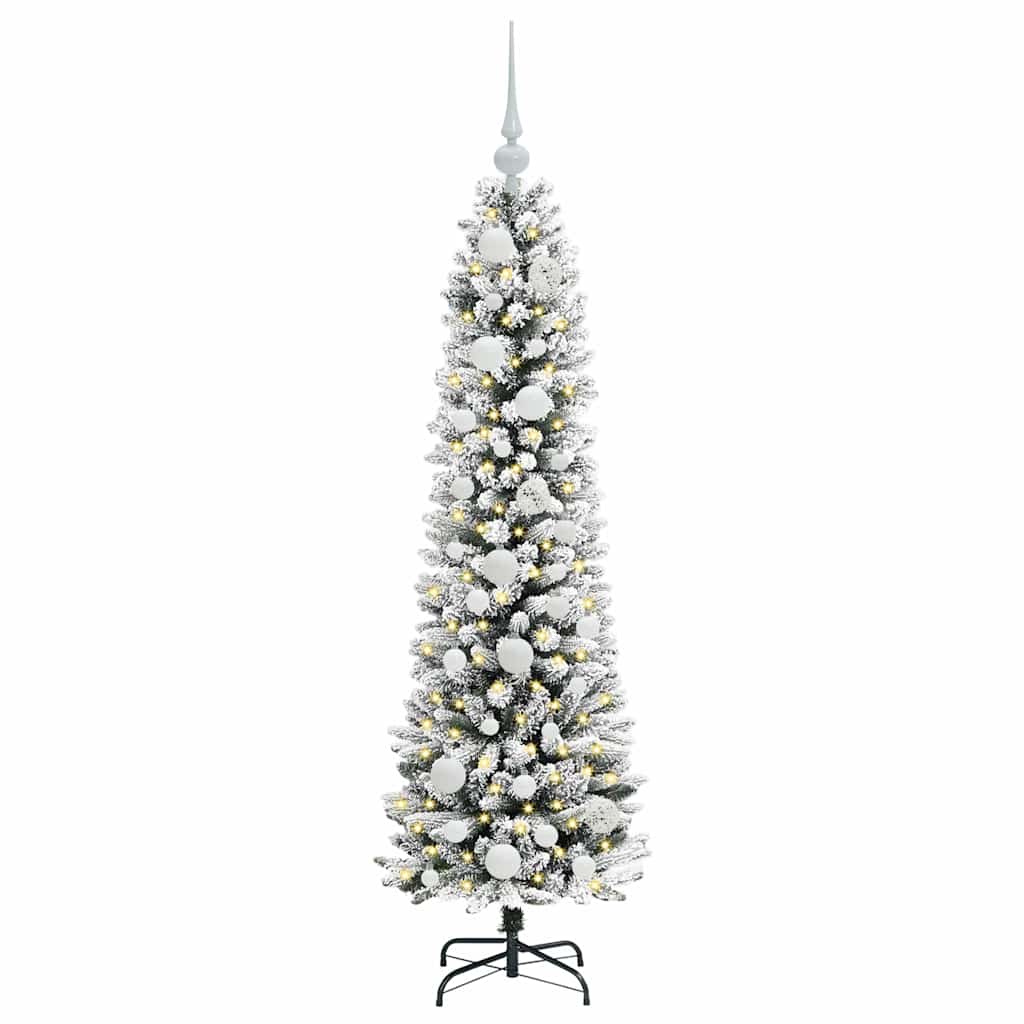 Umjetno božićno drvce Bijela 120 cm PVC i Metal i Plastika