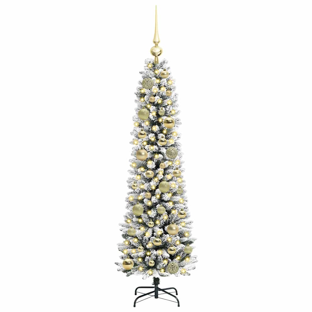 Umjetno božićno drvce Bijela 120 cm PVC i Metal i Plastika