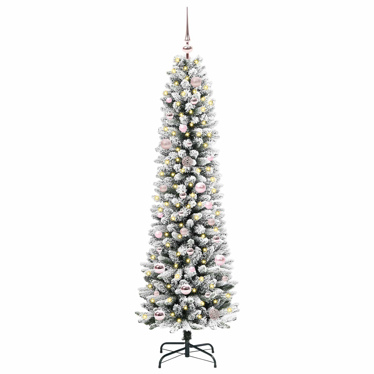 Umjetno božićno drvce Bijela 150 cm PVC i Metal i Plastika