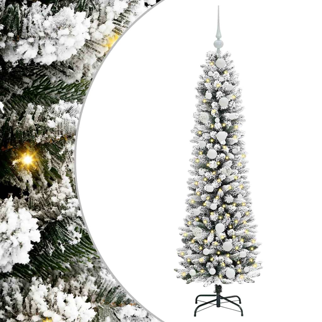 Umjetno božićno drvce Bijela 150 cm PVC i Metal i Plastika