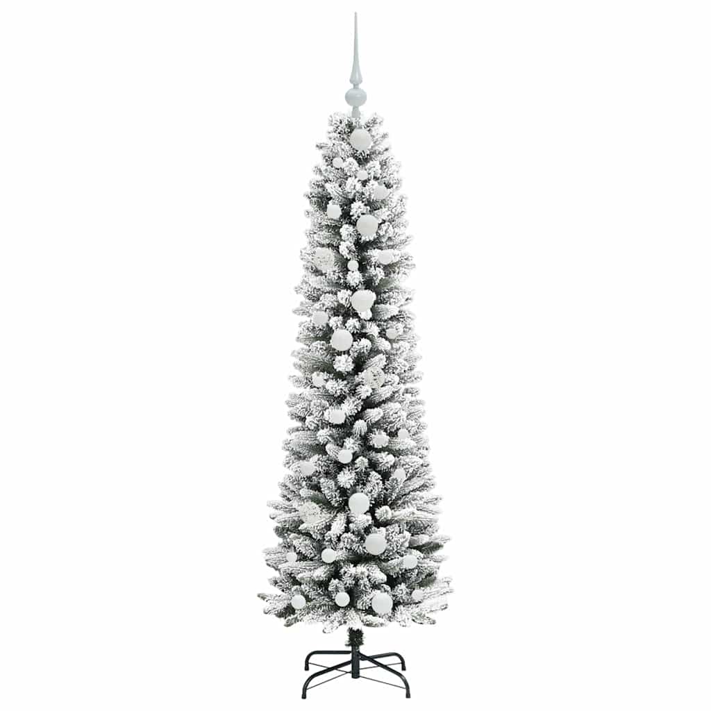 Umjetno božićno drvce Bijela 150 cm PVC i Metal i Plastika