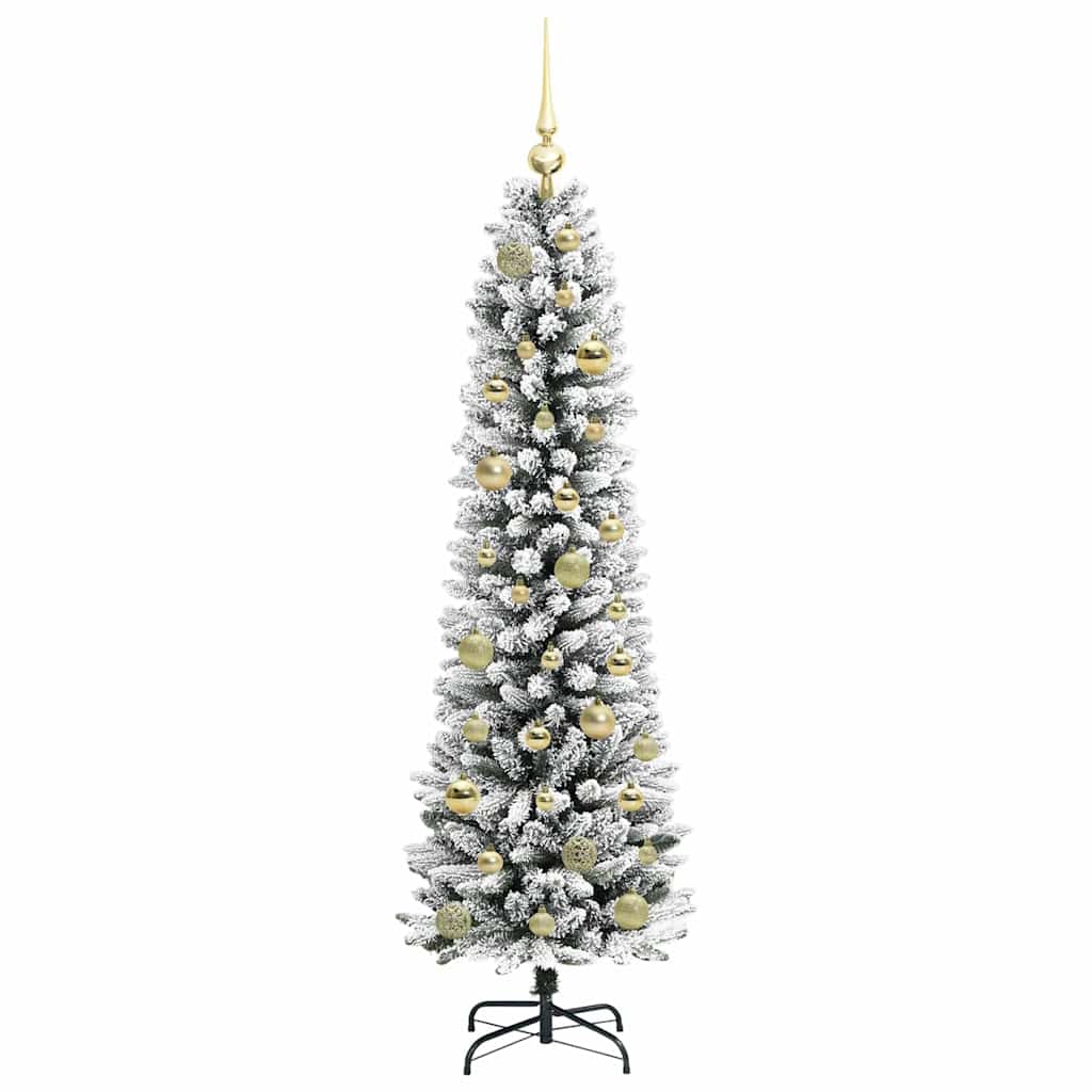 Umjetno božićno drvce Bijela 150 cm PVC i Metal i Plastika