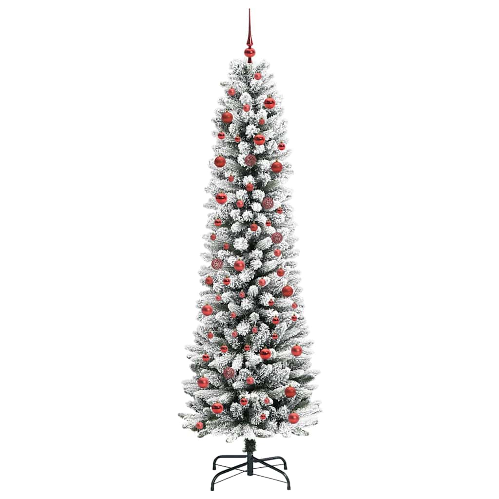 Umjetno božićno drvce Bijelo 210 cm PVC i Metal i Plastika