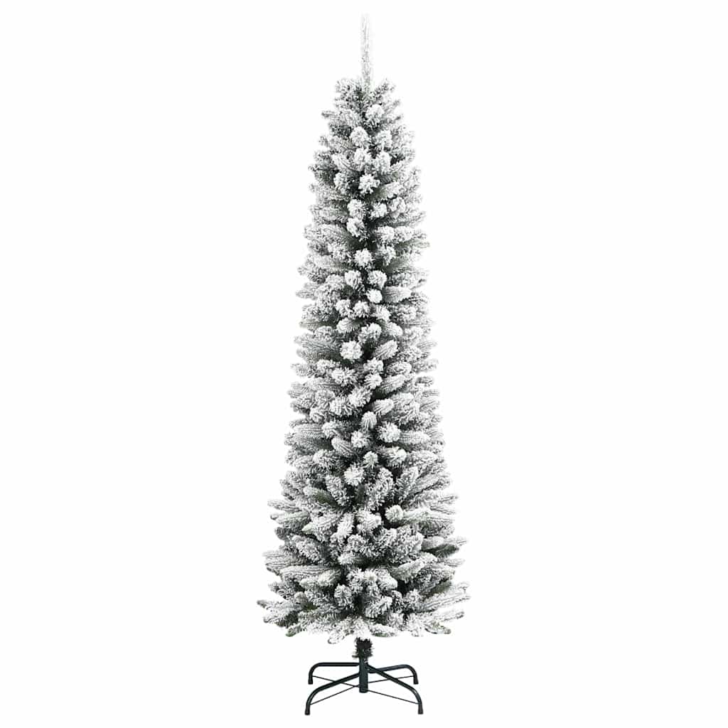 Umjetno božićno drvce Bijelo 210 cm PVC i Metal i Plastika