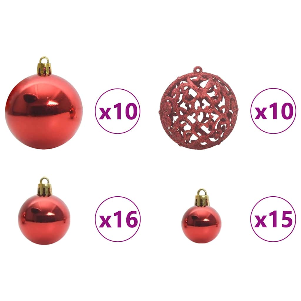 Umjetno božićno drvce Bijelo 210 cm PVC i Metal i Plastika