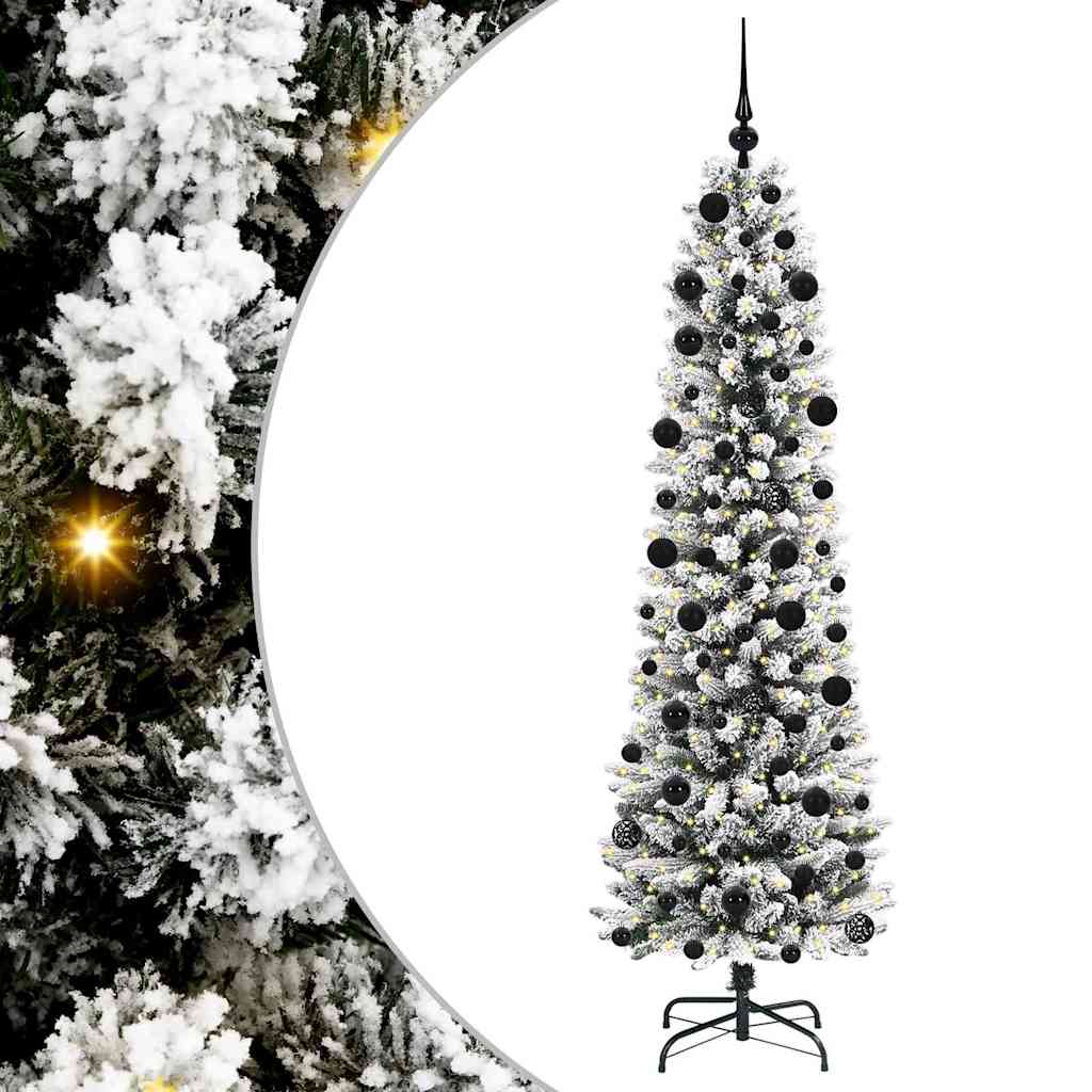 Umjetno božićno drvce Bijelo 210 cm PVC i Metal i Plastika