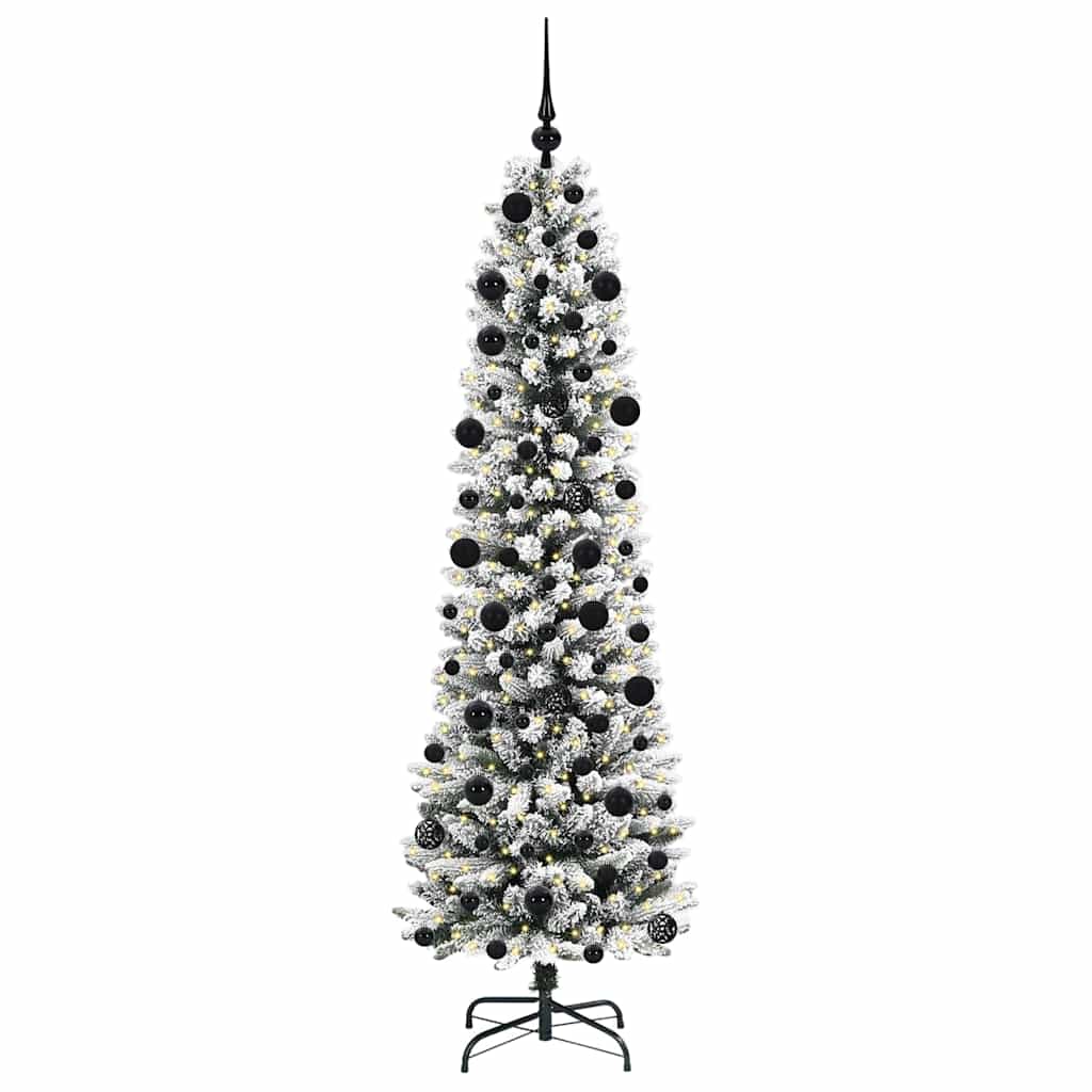 Umjetno božićno drvce Bijelo 210 cm PVC i Metal i Plastika