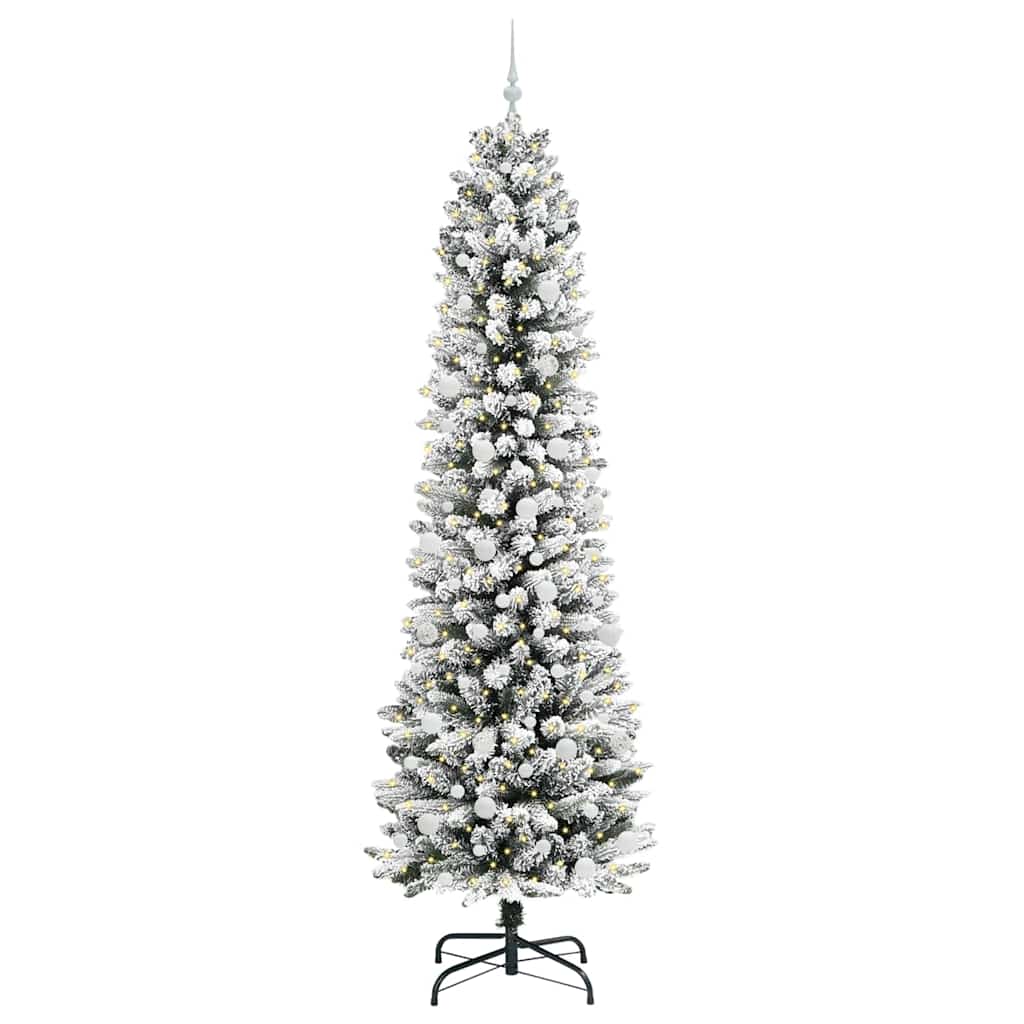 Umjetno božićno drvce Bijela 240 cm PVC i Metal i Plastika