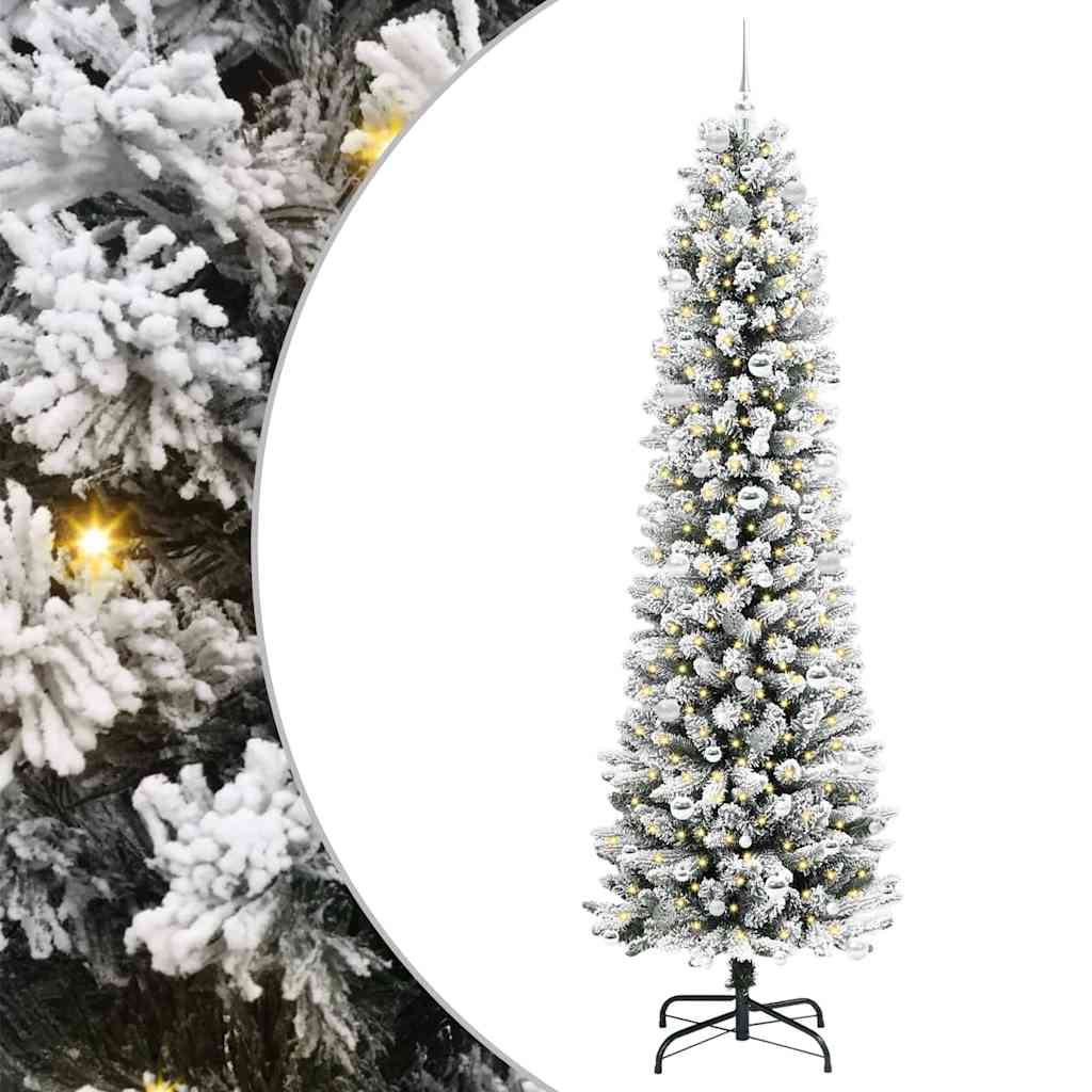 Umjetno božićno drvce Bijela 240 cm PVC i Metal i Plastika