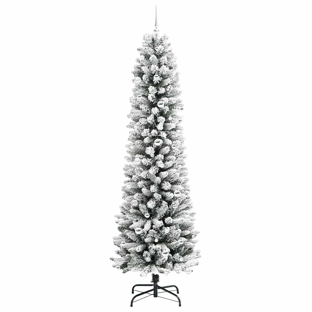 Umjetno božićno drvce Bijela 240 cm PVC i Metal i Plastika