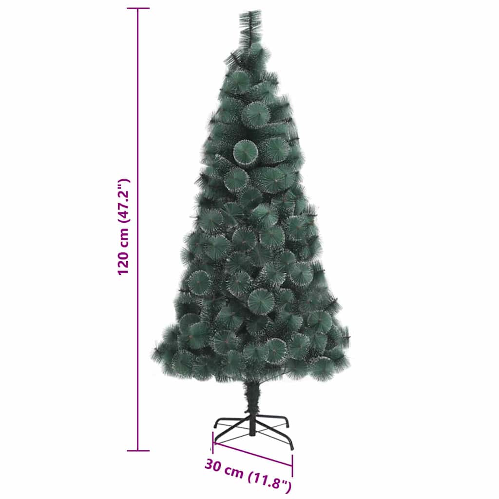 Umjetno božićno drvce s rasvjetom i setom kuglica Zelena 120 cm