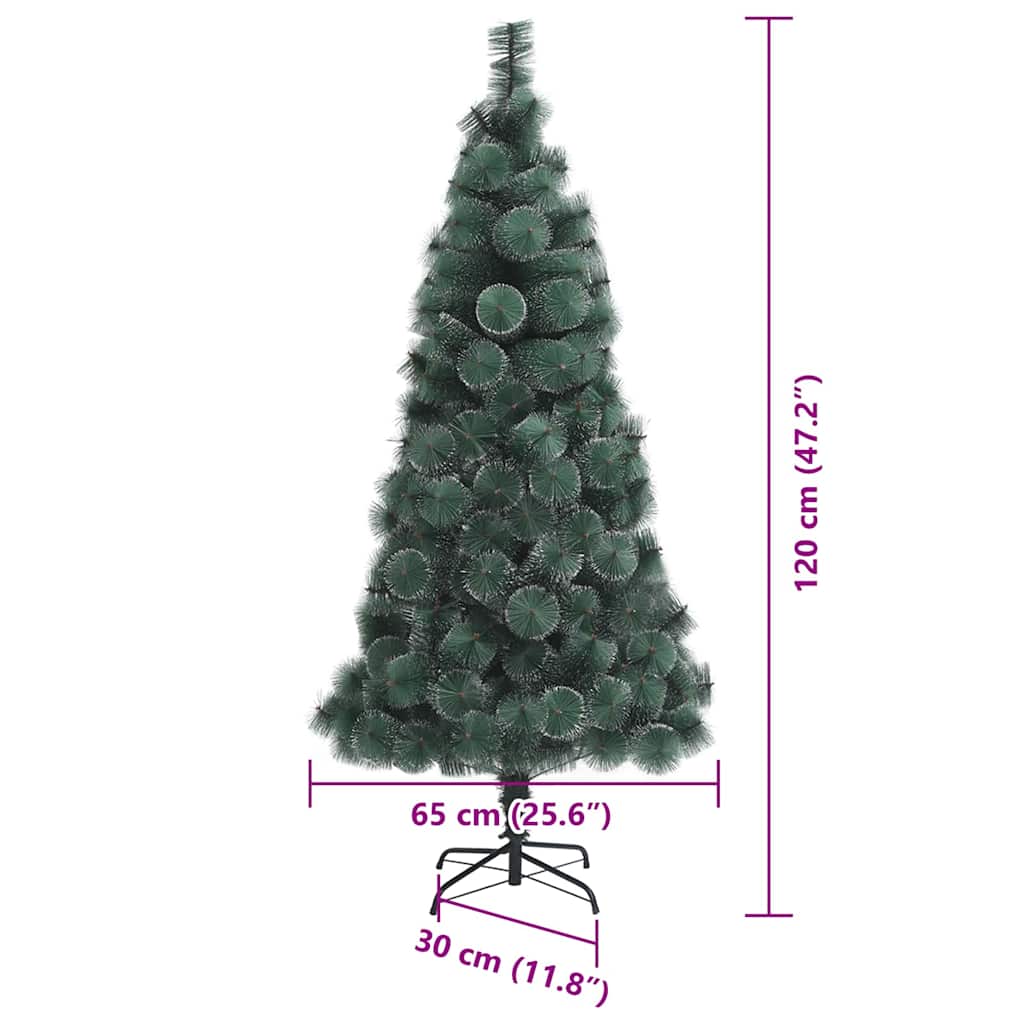 Umjetno božićno drvce s rasvjetom i setom kuglica Zelena 120 cm