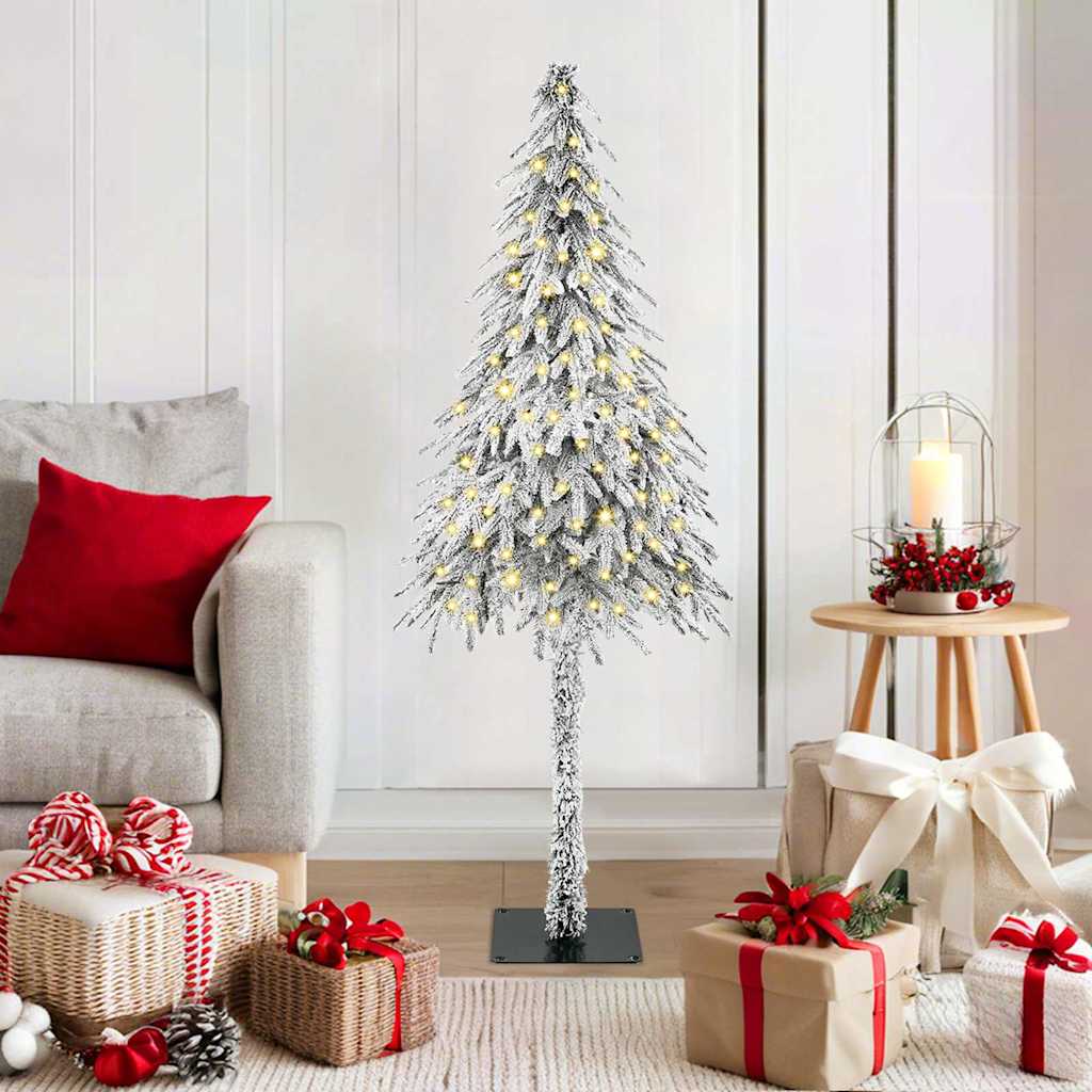 Božićno drvce s 150 LED svjetlima Bijelo 120 cm PE i čelik