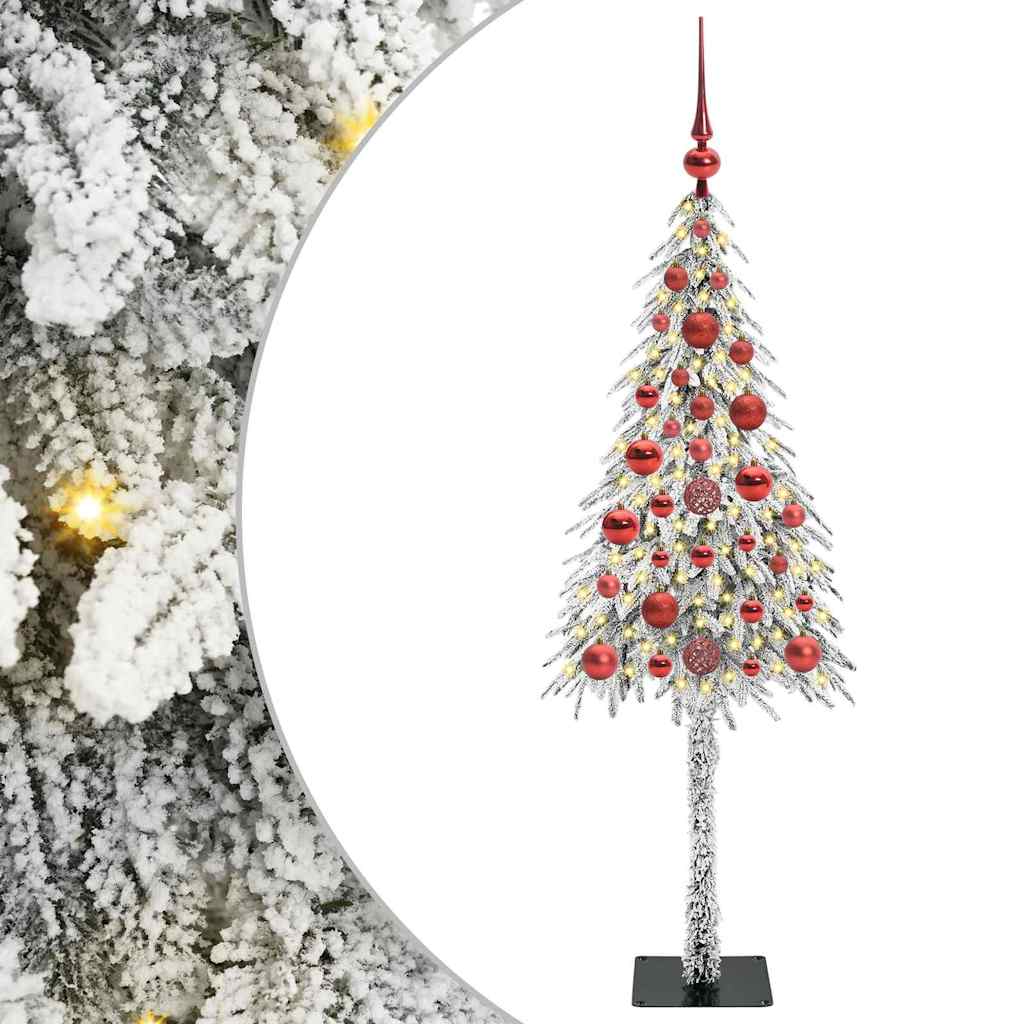 Božićno drvce s 150 LED svjetlima Bijelo 120 cm PE i čelik