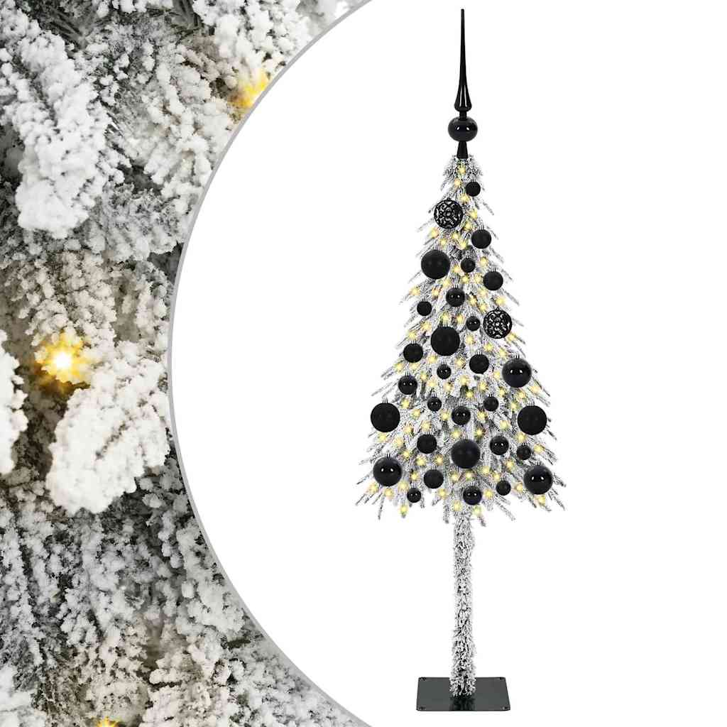 Božićno drvce s 150 LED svjetlima Bijelo 120 cm PE i čelik