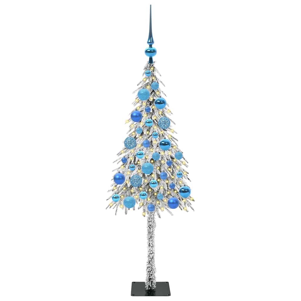 Božićno drvce s 150 LED svjetlima Bijelo 120 cm PE i čelik
