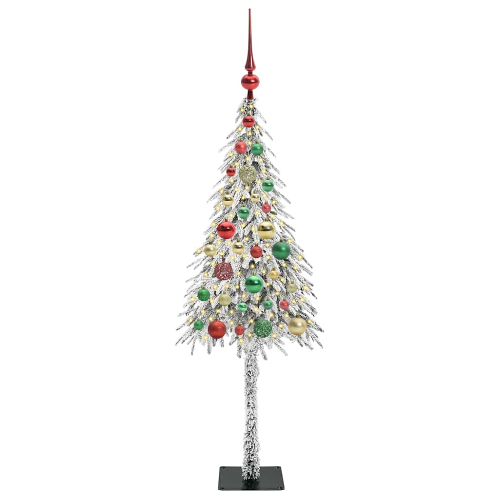 Božićno drvce s 150 LED svjetlima Bijelo 120 cm PE i čelik