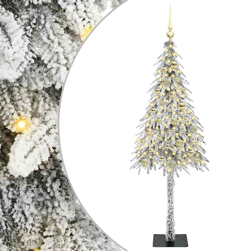 Božićno drvce s 150 LED svjetlima Bijelo 150 cm PE i čelik