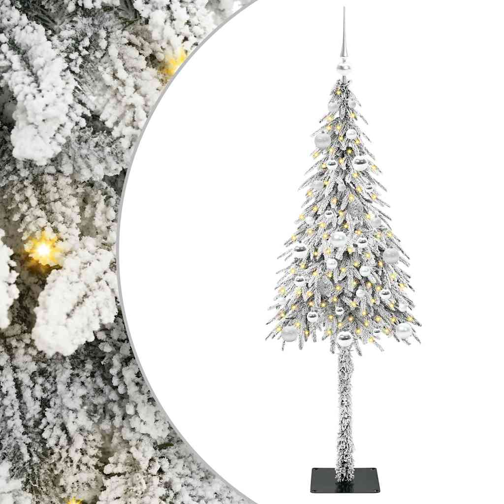 Božićno drvce s 150 LED svjetlima Bijelo 150 cm PE i čelik