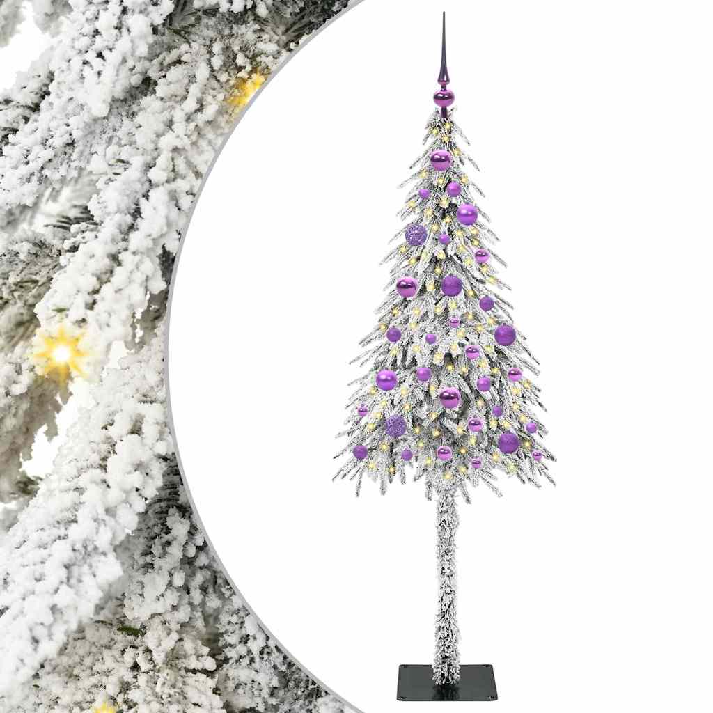 Božićno drvce s 150 LED svjetlima Bijelo 150 cm PE i čelik