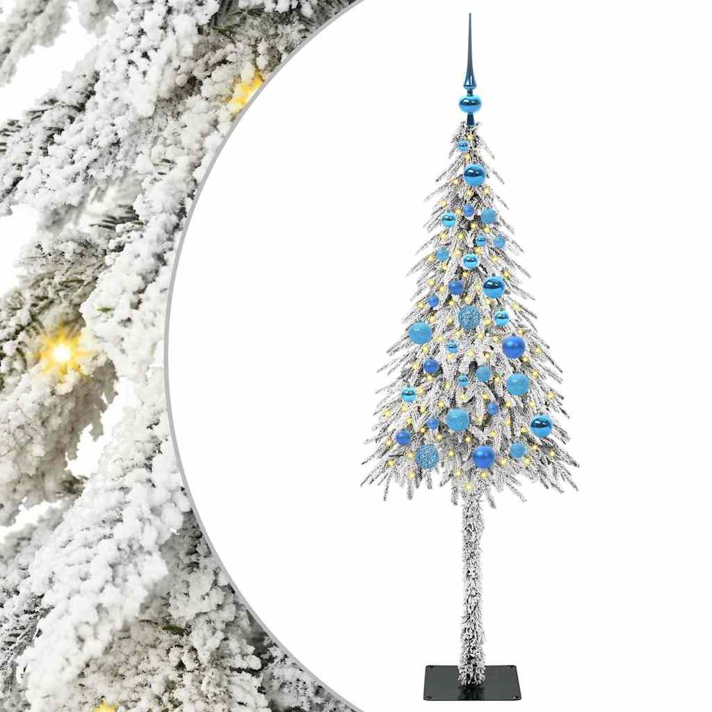 Božićno drvce s 150 LED svjetlima Bijelo 150 cm PE i čelik