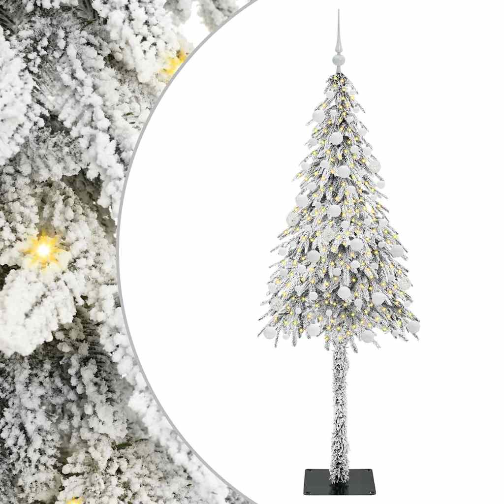 Božićno drvce s 300 LED svjetlima Bijelo 180 cm PE i čelik