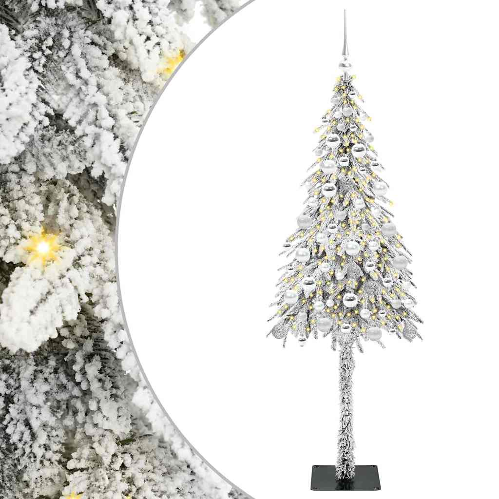 Božićno drvce s 300 LED svjetlima Bijelo 180 cm PE i čelik