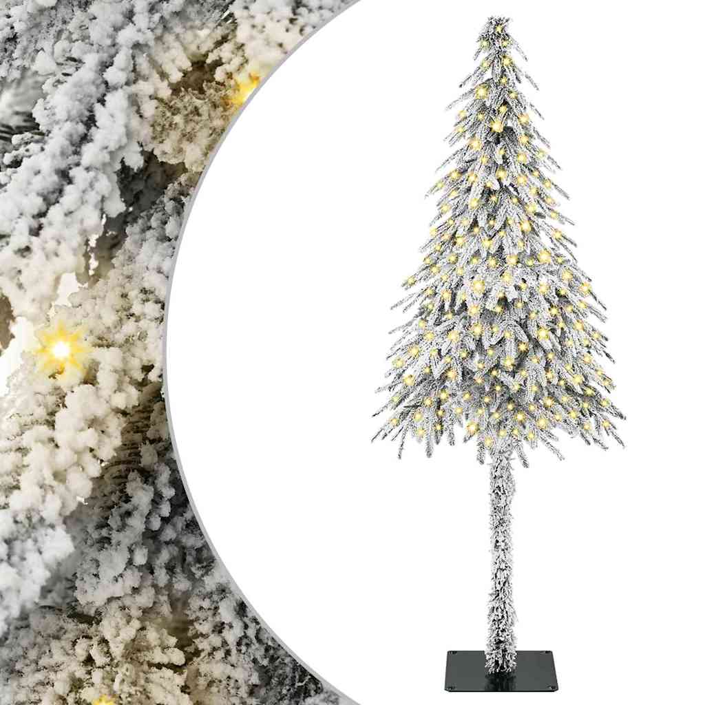 Božićno drvce s 300 LED svjetlima Bijelo 210 cm PE i čelik