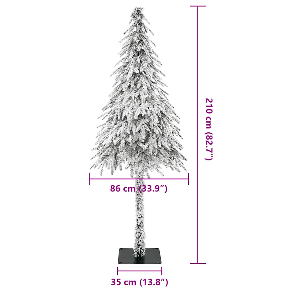 Božićno drvce s 300 LED svjetlima Bijelo 210 cm PE i čelik