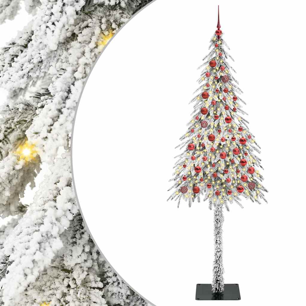 Božićno drvce s 300 LED svjetlima Bijelo 210 cm PE i čelik