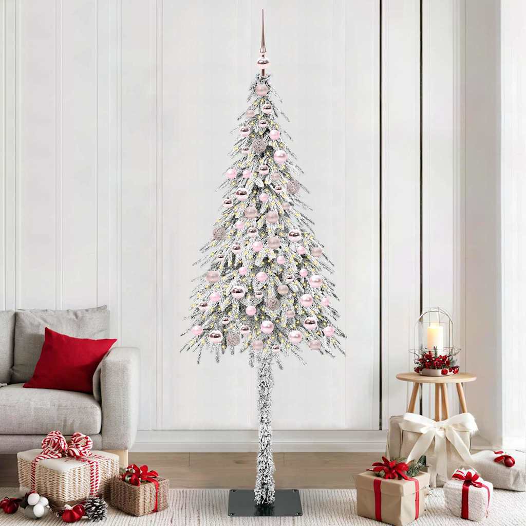 Božićno drvce s 300 LED svjetlima Bijelo 210 cm PE i čelik