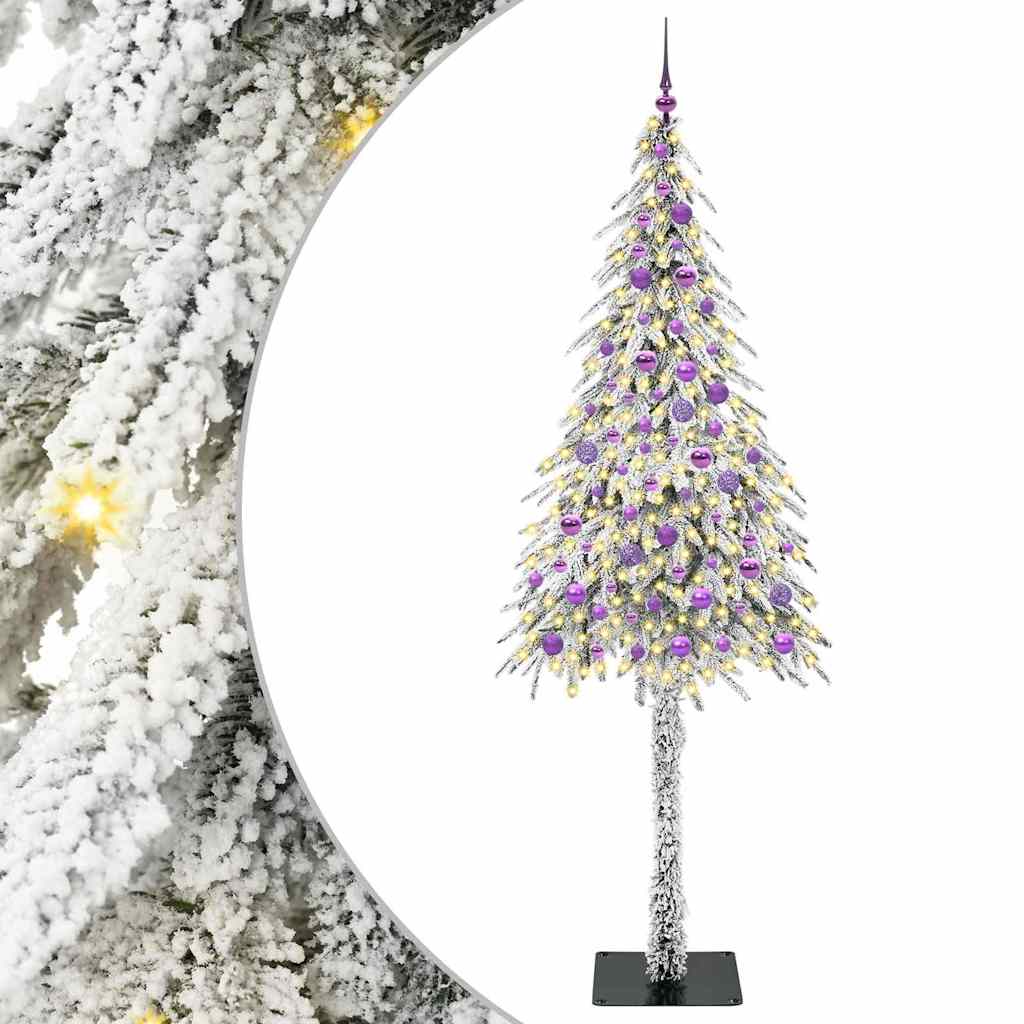 Božićno drvce s 300 LED svjetlima Bijelo 210 cm PE i čelik