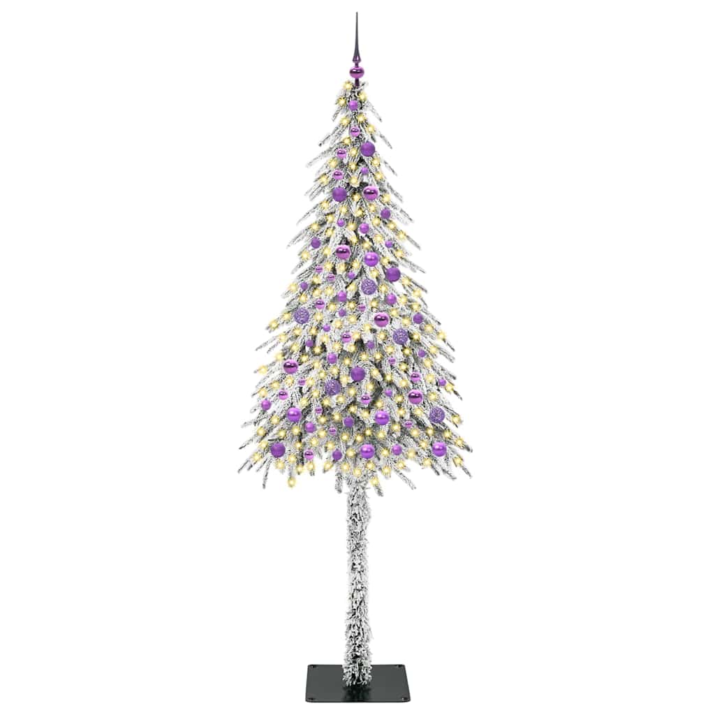 Božićno drvce s 300 LED svjetlima Bijelo 210 cm PE i čelik