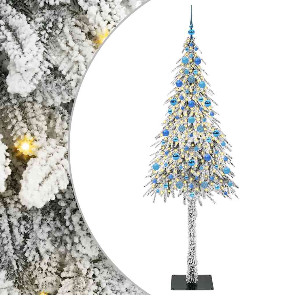 Božićno drvce s 300 LED svjetlima Bijelo 210 cm PE i čelik