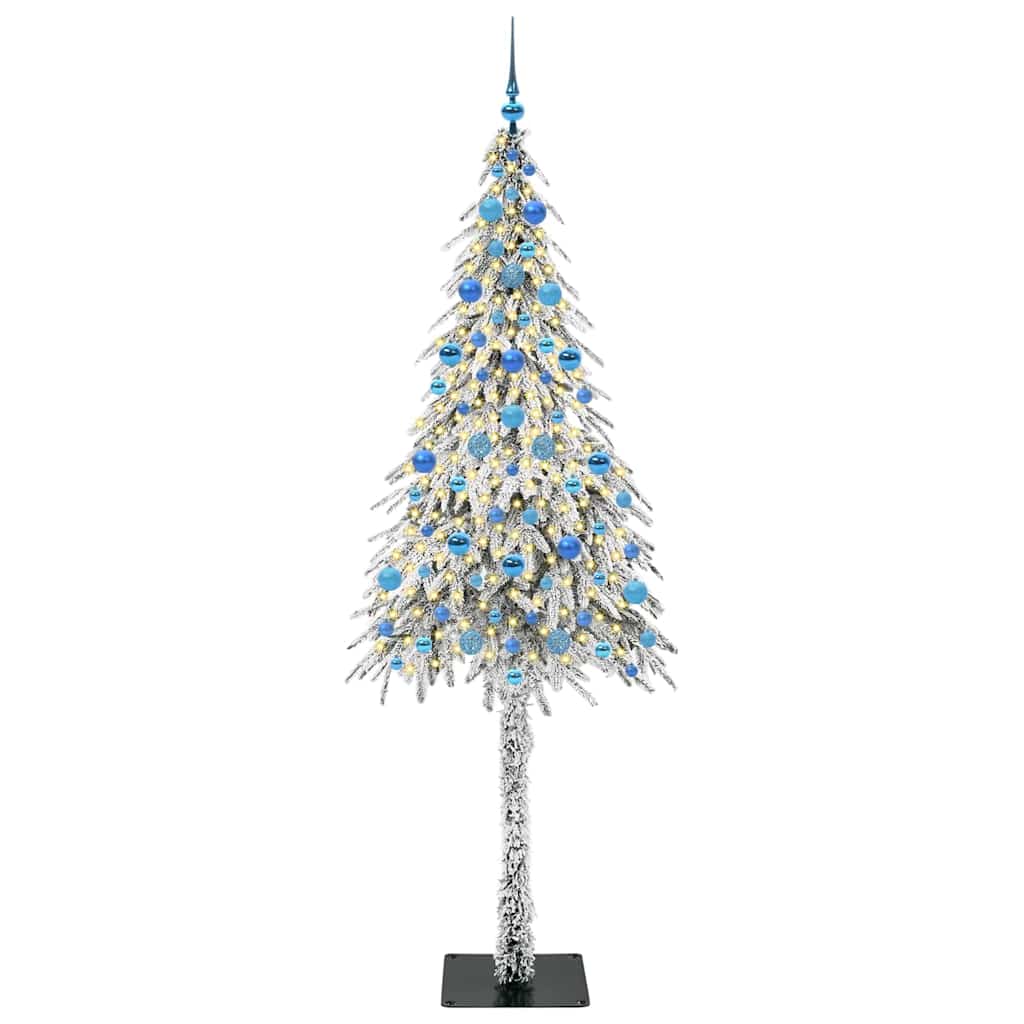 Božićno drvce s 300 LED svjetlima Bijelo 210 cm PE i čelik